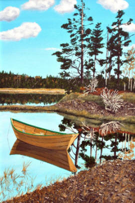 Halcyon Afternoon, 24  x  36 acrylic on canvas by Tom Alway